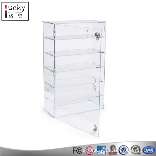 Clear 6 layers Showcase Display Locking Acrylic Case